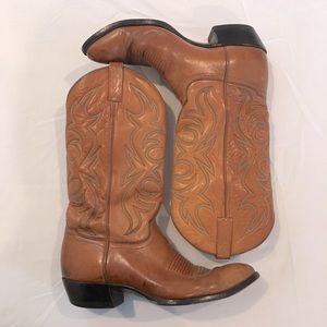 Vintage Camel Colored Men’s El Dorado Cowboy Boots